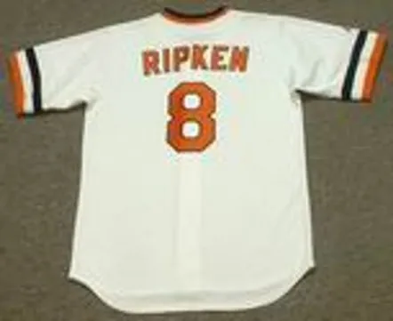 CAL RIPKEN Jr. Baltimore Orioles 1983 Majestic Cooperstown Throwback Baseball Jersey 