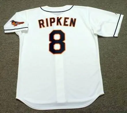 CAL RIPKEN Jr. Baltimore Orioles 1995 Majestic Throwback Baseball Jersey 
