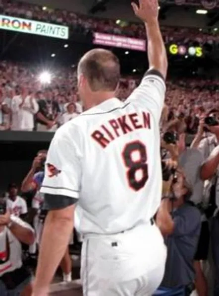 CAL RIPKEN Jr. Baltimore Orioles 1995 Majestic Throwback Baseball Jersey 