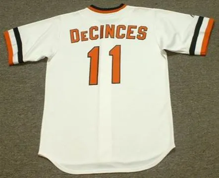 DOUG DeCINCES Baltimore Orioles 1979 Majestic Throwback Home Baseball Jersey 
