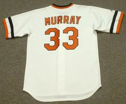 EDDIE MURRAY Baltimore Orioles 1983 Majestic Throwback Baseball Jersey 