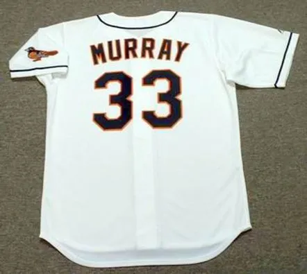 EDDIE MURRAY Baltimore Orioles 1996 Majestic Throwback Baseball Jersey 