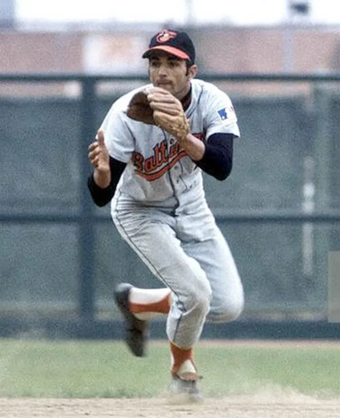 MARK BELANGER Baltimore Orioles 1969 Majestic Cooperstown Away Baseball Jersey 