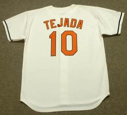 MIGUEL TEJADA Baltimore Orioles 2004 Majestic Throwback Home Baseball Jersey 