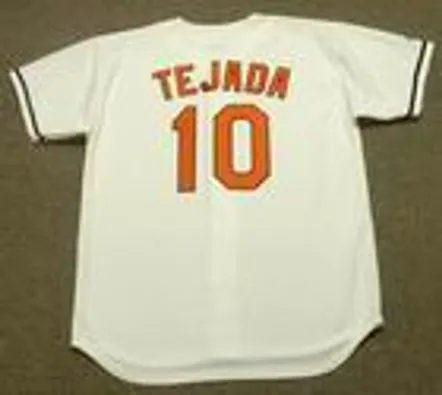 MIGUEL TEJADA Baltimore Orioles 2004 Majestic Throwback Home Baseball Jersey 