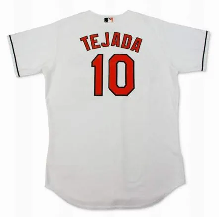 MIGUEL TEJADA Baltimore Orioles 2005 Majestic Authentic Home Baseball Jersey 