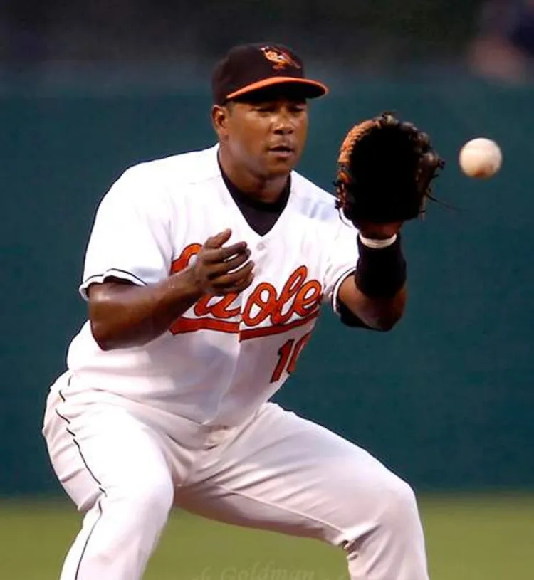 MIGUEL TEJADA Baltimore Orioles 2005 Majestic Authentic Home Baseball Jersey 