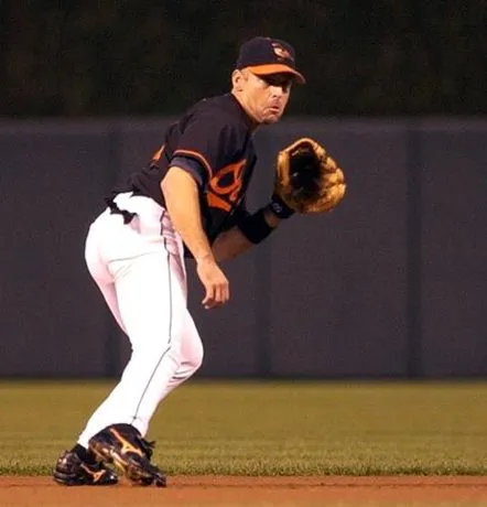 MIKE BORDICK Baltimore Orioles 2000 Majestic Alternate Throwback Baseball Jersey 