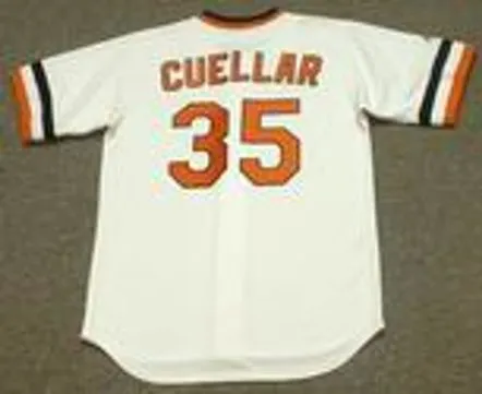 MIKE CUELLAR Baltimore Orioles 1974 Majestic Cooperstown Throwback Baseball Jersey 