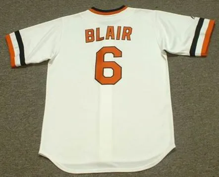 PAUL BLAIR Baltimore Orioles 1974 Majestic Cooperstown Throwback Baseball Jersey 