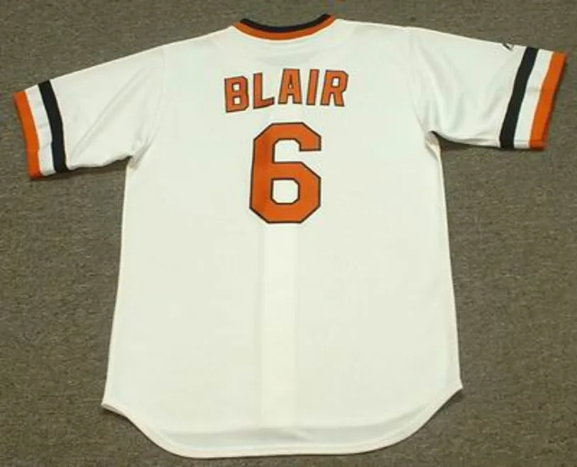 PAUL BLAIR Baltimore Orioles 1974 Majestic Cooperstown Throwback Baseball Jersey 
