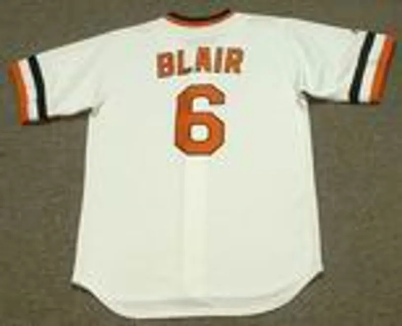 PAUL BLAIR Baltimore Orioles 1974 Majestic Cooperstown Throwback Baseball Jersey 