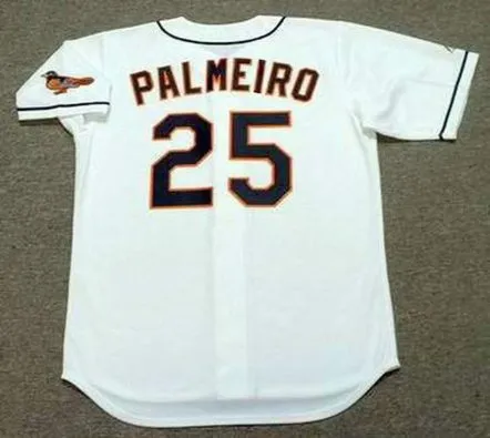 RAFAEL PALMEIRO Baltimore Orioles 1998 Majestic Throwback Baseball Jersey 