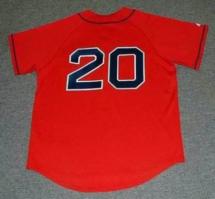 KEVIN YOUKILIS Boston Red Sox 2010 Majestic Throwback Alternate Baseball Jersey 