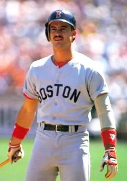 MIKE GREENWELL Boston Red Sox 1987 Majestic Cooperstown Throwback Away Jersey 