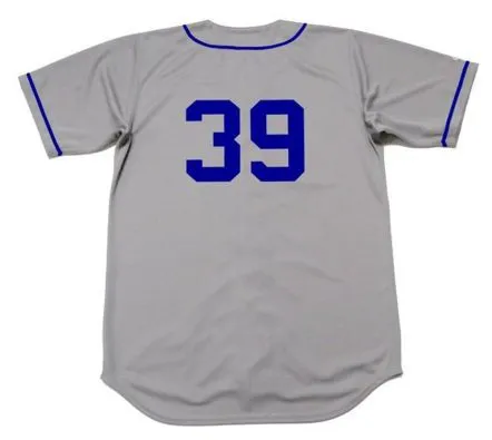 ROY CAMPANELLA Brooklyn Dodgers 1955 Majestic Cooperstown Away Baseball Jersey 