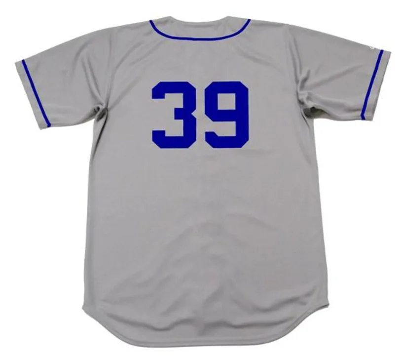 ROY CAMPANELLA Brooklyn Dodgers 1955 Majestic Cooperstown Away Baseball Jersey 