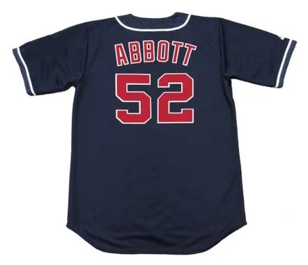 JIM ABBOTT California Angels 1995 Majestic Throwback Alternate Baseball Jersey 