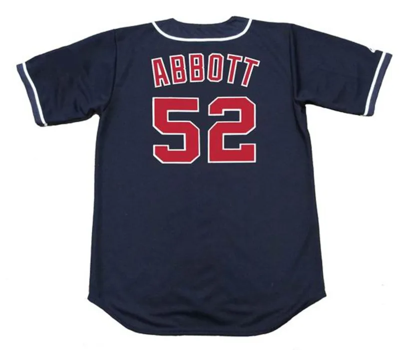JIM ABBOTT California Angels 1995 Majestic Throwback Alternate Baseball Jersey 