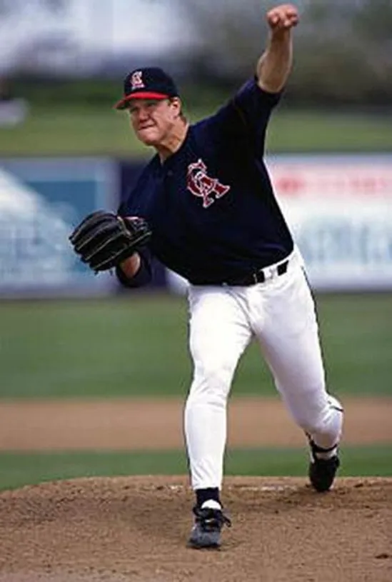 JIM ABBOTT California Angels 1995 Majestic Throwback Alternate Baseball Jersey 