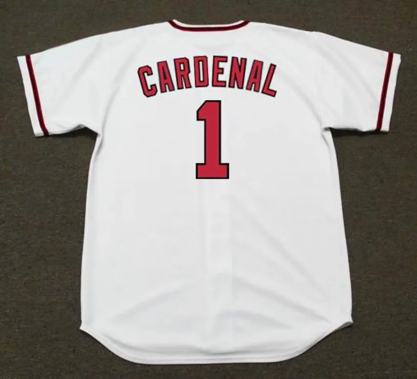 JOSE CARDENAL California Angels 1960’s Majestic Cooperstown Home Baseball Jersey 