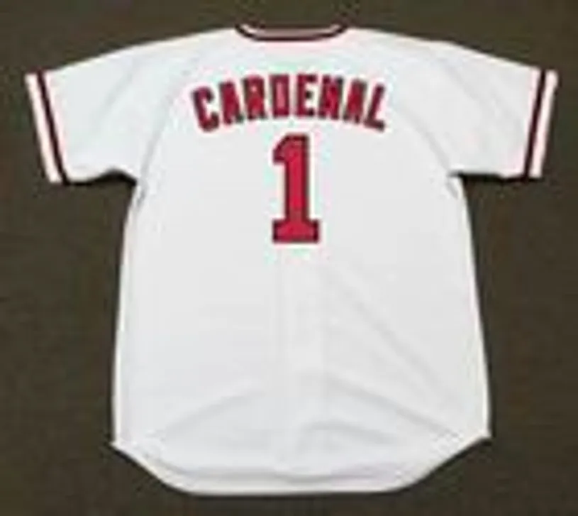 JOSE CARDENAL California Angels 1960’s Majestic Cooperstown Home Baseball Jersey 