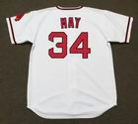 RUDY MAY California Angels 1970 Majestic Cooperstown Home Baseball Jersey 