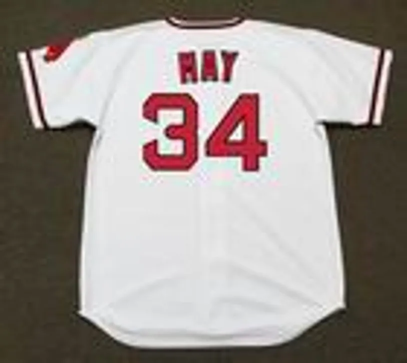 RUDY MAY California Angels 1970 Majestic Cooperstown Home Baseball Jersey 