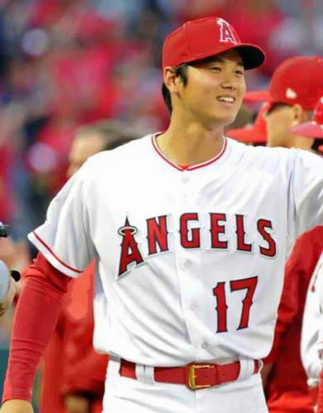 SHOHEI OHTANI Los Angeles Angels 2018 Home Majestic Throwback Baseball Jersey 