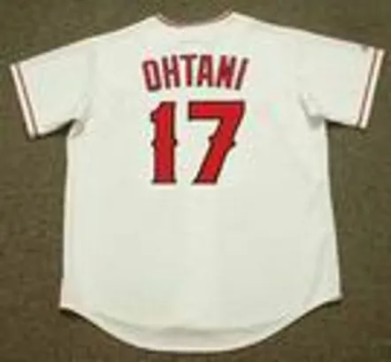 SHOHEI OHTANI Los Angeles Angels 2018 Home Majestic Throwback Baseball Jersey 