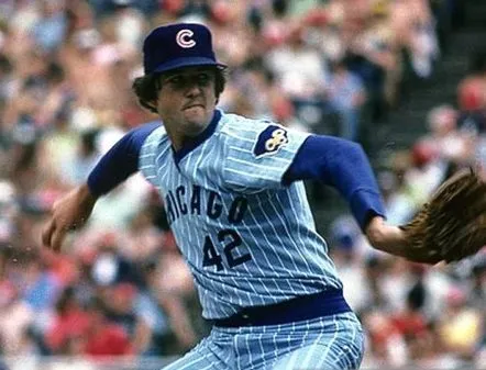 BRUCE SUTTER Chicago Cubs 1978 Majestic Cooperstown Away Baseball Jersey 