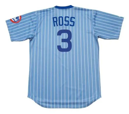 DAVID ROSS Chicago Cubs 1980’s Majestic Cooperstown Throwback Jersey 