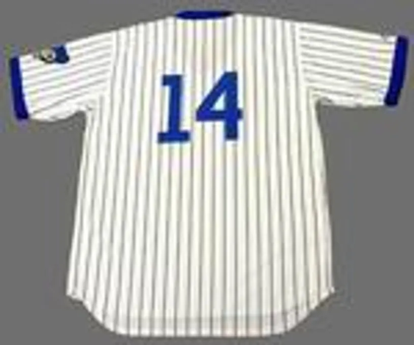 ERNIE BANKS Chicago Cubs 1971 Home Majestic Throwback Baseball Jersey 