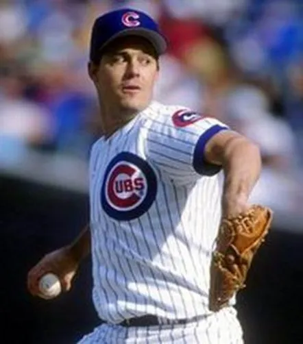 GREG MADDUX Chicago Cubs 1988 Majestic Cooperstown Throwback Home Jersey 