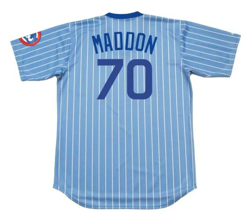 JOE MADDON Chicago Cubs 1980’s Majestic Cooperstown Throwback Jersey 