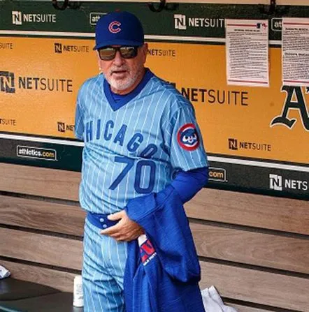 JOE MADDON Chicago Cubs 1980’s Majestic Cooperstown Throwback Jersey 