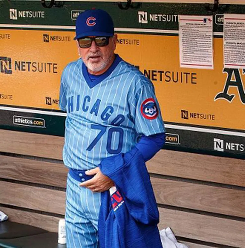 JOE MADDON Chicago Cubs 1980’s Majestic Cooperstown Throwback Jersey 