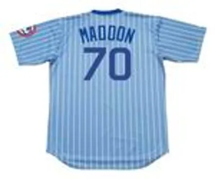 JOE MADDON Chicago Cubs 1980’s Majestic Cooperstown Throwback Jersey 