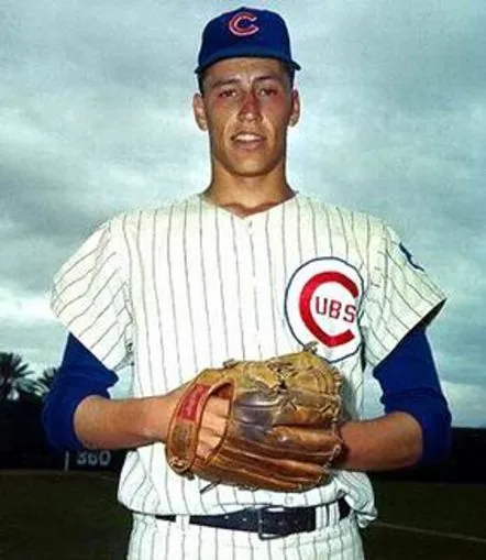 KEN HOLTZMAN Chicago Cubs 1969 Majestic Cooperstown Throwback Home Baseball Jersey 