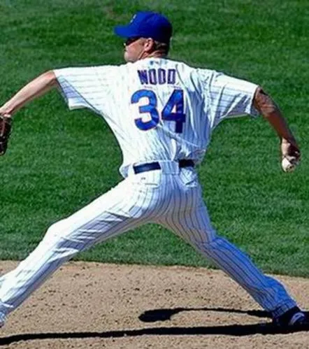 KERRY WOOD Chicago Cubs 2003 Majestic Throwback Home Baseball Jersey 