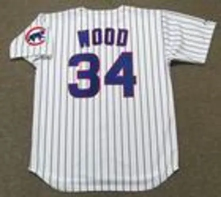 KERRY WOOD Chicago Cubs 2003 Majestic Throwback Home Baseball Jersey 