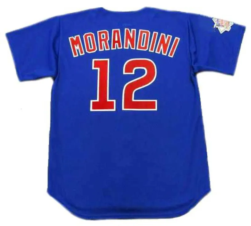 MICKEY MORANDINI Chicago Cubs 1998 Majestic Throwback Alternate Baseball Jersey 