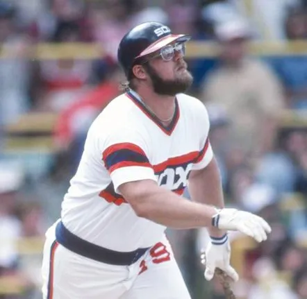 GREG LUZINSKI Chicago White Sox 1983 Home Majestic Throwback Baseball Jersey 