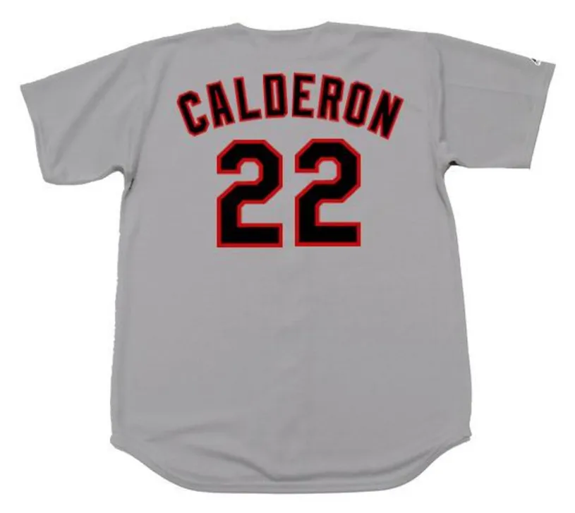 IVAN CALDERON Chicago White Sox 1990 Majestic Throwback Away Baseball Jersey 