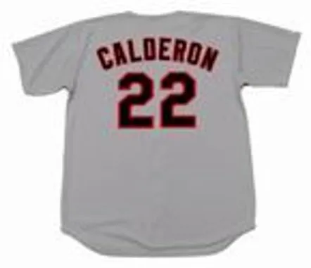 IVAN CALDERON Chicago White Sox 1990 Majestic Throwback Away Baseball Jersey 