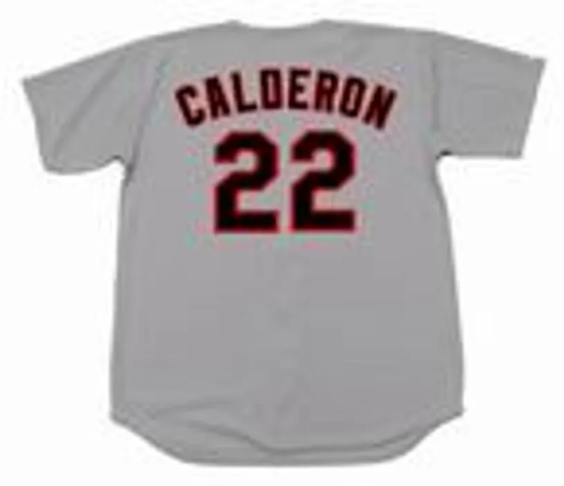 IVAN CALDERON Chicago White Sox 1990 Majestic Throwback Away Baseball Jersey 