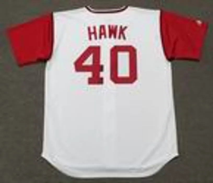 KEN HARRELSON Cleveland Indians 1969 Home Majestic Baseball Throwback Jersey 