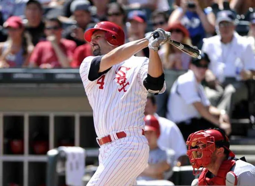 PAUL KONERKO Chicago White Sox 1970’s Majestic Throwback Baseball Jersey 