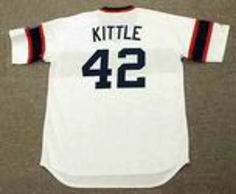 RON KITTLE Chicago White Sox 1985 Home Majestic Throwback Baseball Jersey 