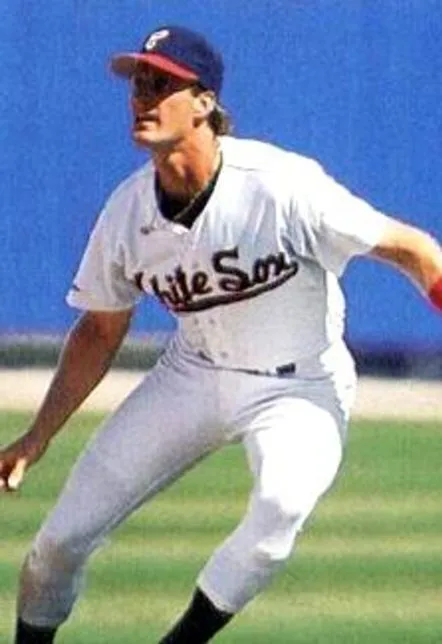 STEVE LYONS Chicago White Sox 1988 Majestic Cooperstown Home Jersey 